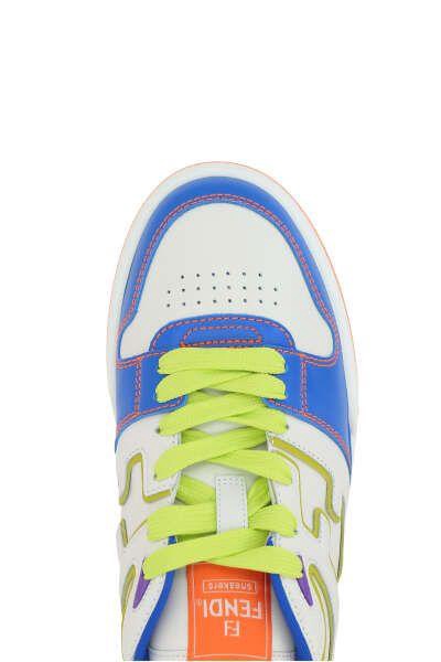 Fendi Man Multicolor Leather Fendi Match Sneakers