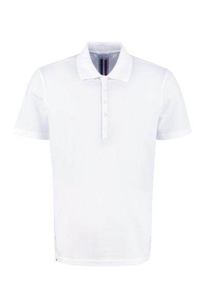 Thom Browne Short-Sleeved Cotton Polo Shirt