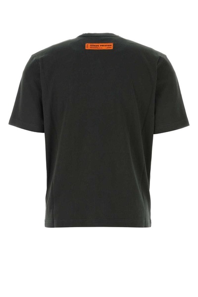 Heron Preston Man Bottle Green Cotton T-Shirt