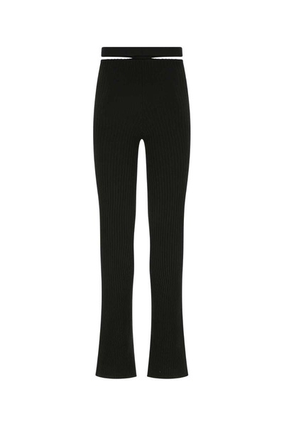 Andreādamo Ribbed Trousers With Cut Out Belt