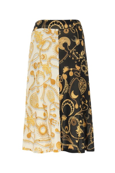 Ornament Moon-print midi skirt