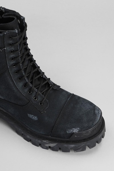 Balenciaga Combat Strike Canvas Combat Boots