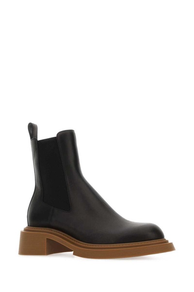 Loewe Man Black Leather Chelsea Ankle Boots