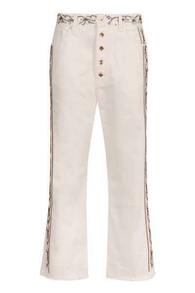 Rabanne Cropped Flared Jeans