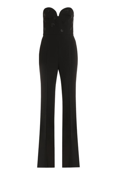 Max Mara Studio Zeda Belted Cady Jumpsuit