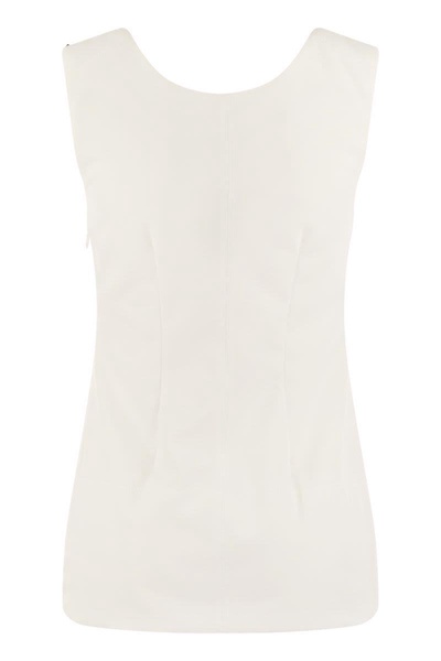 Sportmax Fico - Sleeveless Crepe Jersey Top