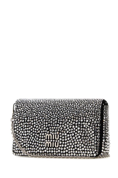 Miu Miu Embellished Chain-Linked Mini Shoulder Bag