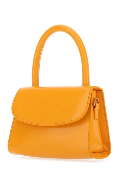 Orange Leather Mini Handbag