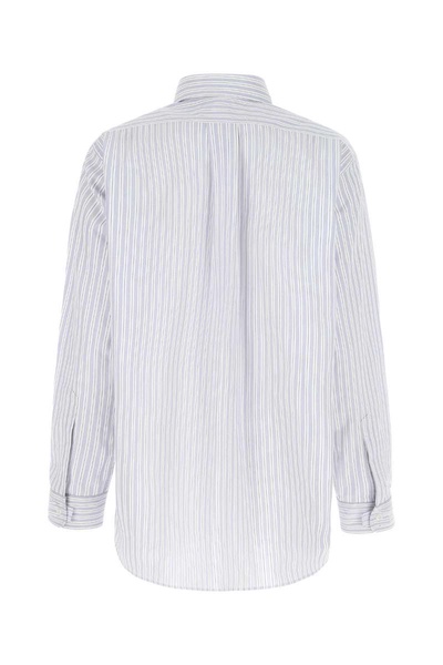 Maison Margiela Woman Embroidered Poplin Oversize Shirt