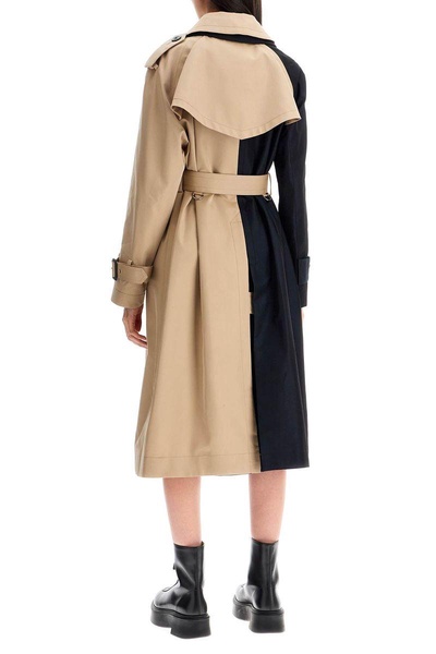 two-tone trench coat 