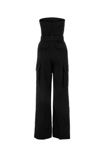 Saint Laurent Woman Black Drill Jumpsuit