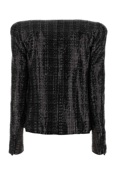 Balmain Tweed Sequin Embellished Jacket