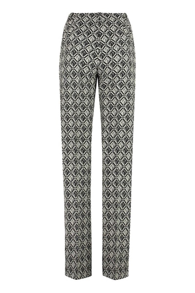 Marine Serre Wool Blend Trousers