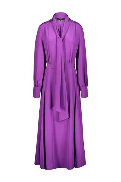 Rochas Long Dress In Crepe De Chine Clothing