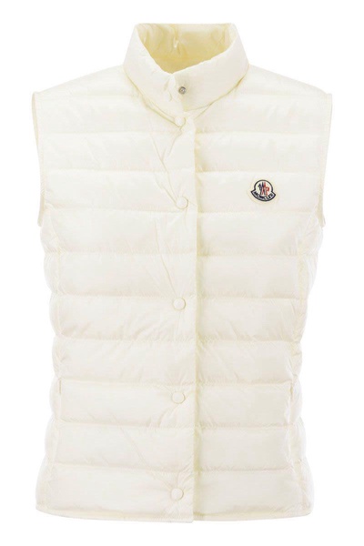 MONCLER 24FW Women's Light Pink Outer Vest for Fashionable Layering