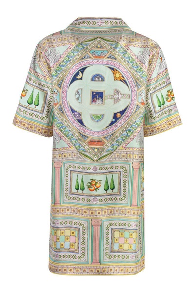 Casablanca Silk Shirtdress