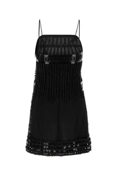 Alberta Ferretti Sequin Embellished Sleeveless Dress