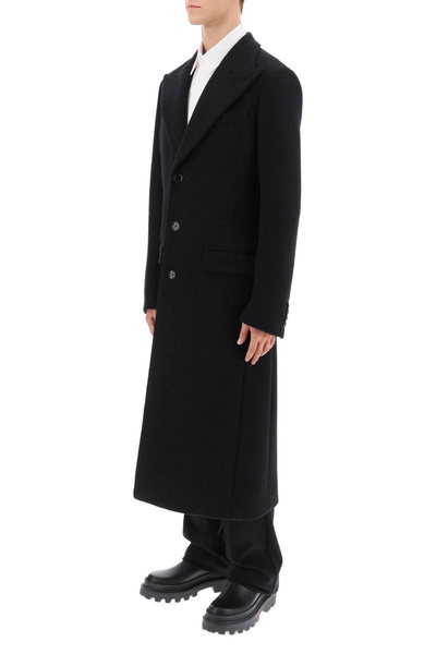 Dolce & Gabbana Techno Wool Deconstructed Coat