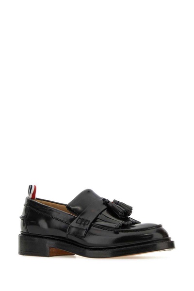 Thom Browne Woman Black Leather Loafers