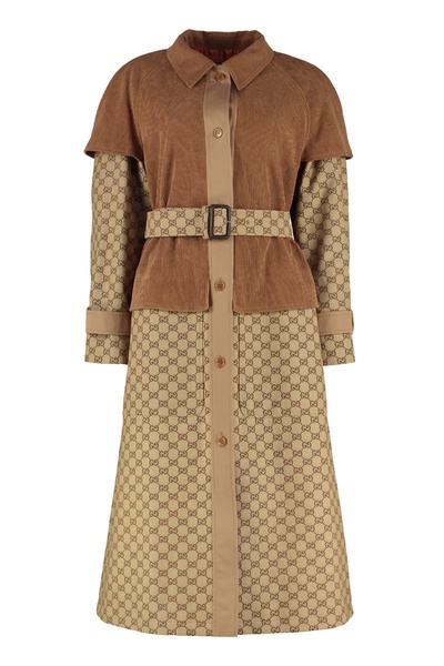 Gucci GG Long-Sleeved Trench Coat