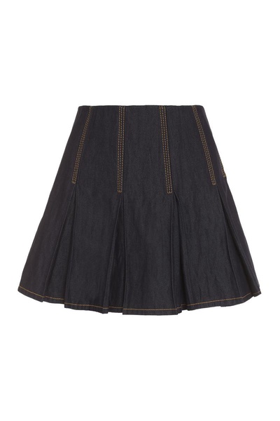 Bottega Veneta Pleated Mini Skirt