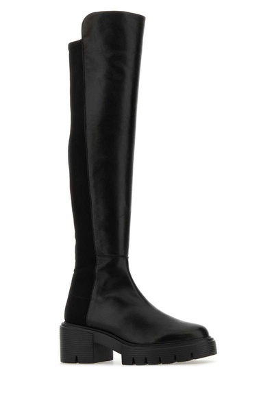 Black Nappa Leather And Fabric 5050 Soho Boots