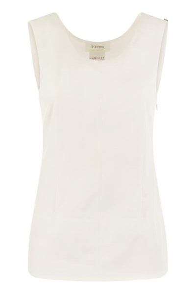 Sportmax Fico - Sleeveless Crepe Jersey Top