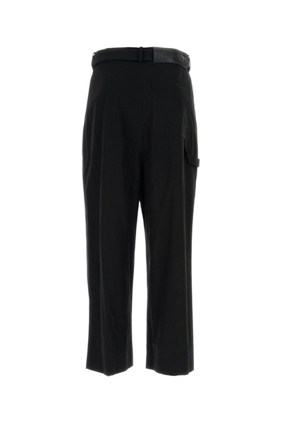 Black Cotton Cigarette Pant