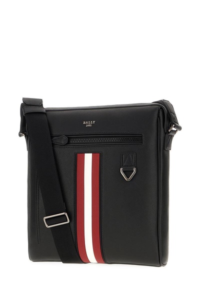 Black Leather Mecoy Crossbody Bag