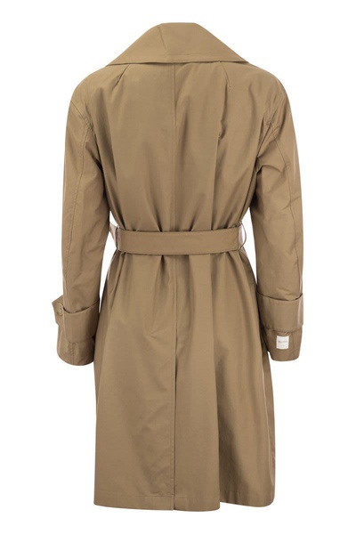 'S Max Mara Vtrench - Drip-Proof Cotton Twill Over Trench Coat