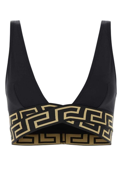 Versace Greca Border Bikini Top