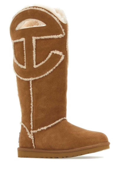 Biscuit Suede Ugg X Telfar Logo Boots