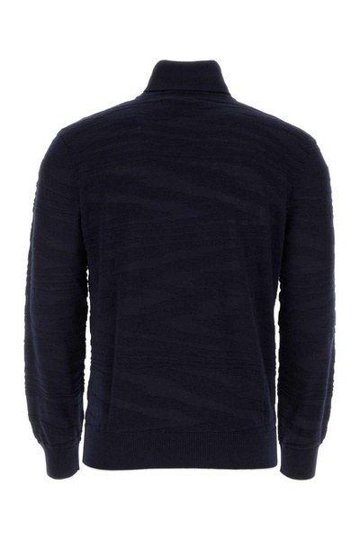 Midnight Blue Wool Blend Sweater