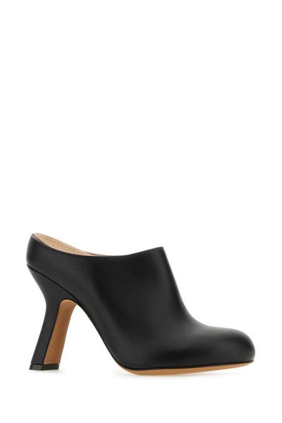 Loewe Woman Black Leather Terra Mules