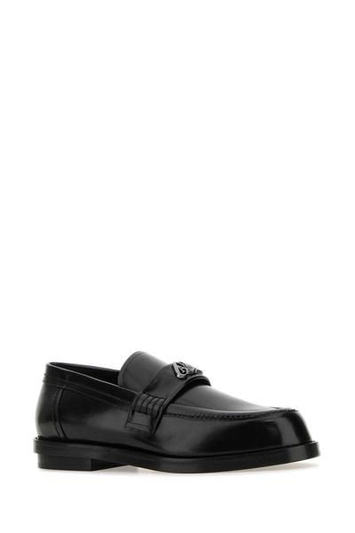 Black Leather Loafers