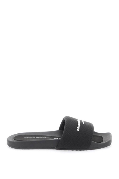 Alexander Wang Logo Strap Slipper With Branded