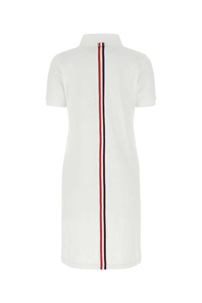 White Piquet Polo Shirt Dress