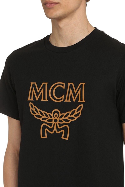 Mcm Logo Cotton T-Shirt