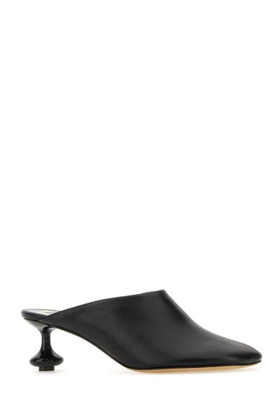 Toy Leather Drop Stiletto Mules