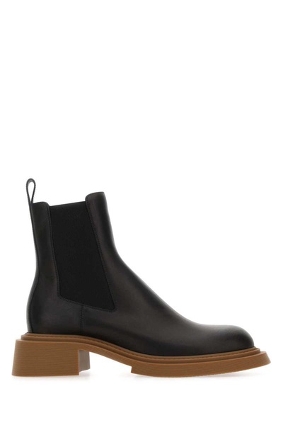 Loewe Man Black Leather Chelsea Ankle Boots