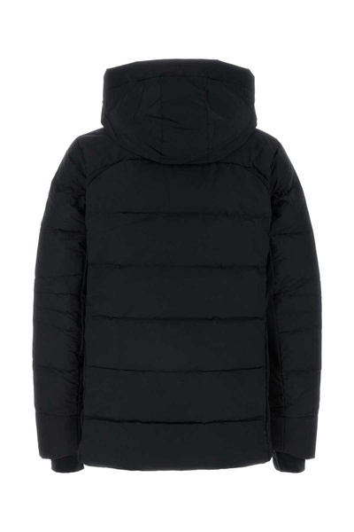 Black nylon Hybridge down jacket