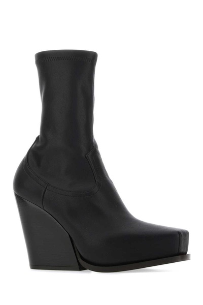 Black Alter Mat Cowboy Ankle Boots