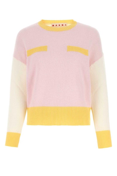 Marni Woman Multicolor Cashmere Oversize Sweater