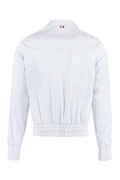 THOM BROWNE Men's Striped Techno Fabric Jacket for SS23