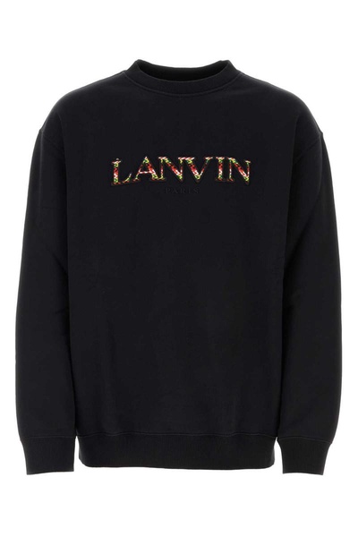 Lanvin Man Black Cotton Sweatshirt