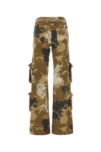 Blumarine Camouflage Print Cargo Trousers