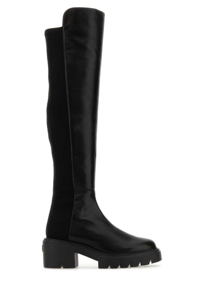 Black Nappa Leather And Fabric 5050 Soho Boots