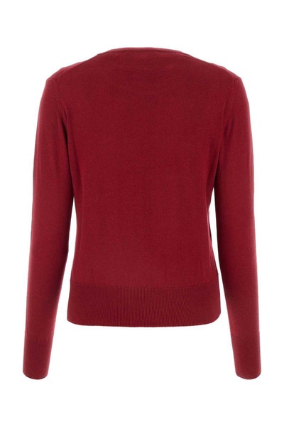 Burgundy cotton blend Bea sweater