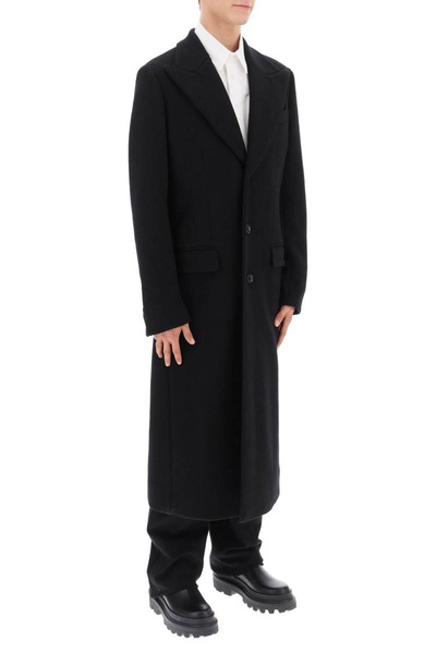 Dolce & Gabbana Techno Wool Deconstructed Coat