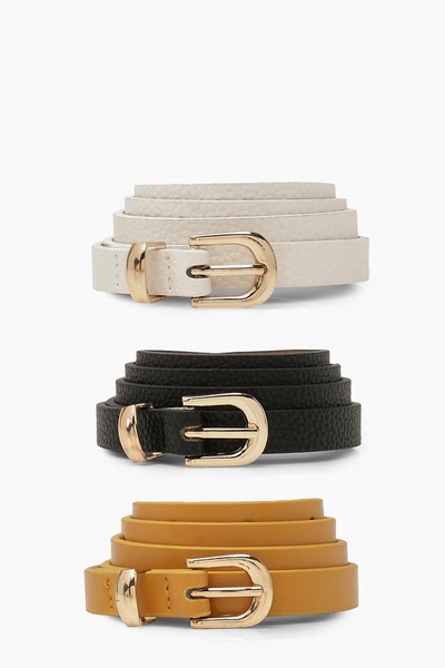 3 Pack Skinny Belt